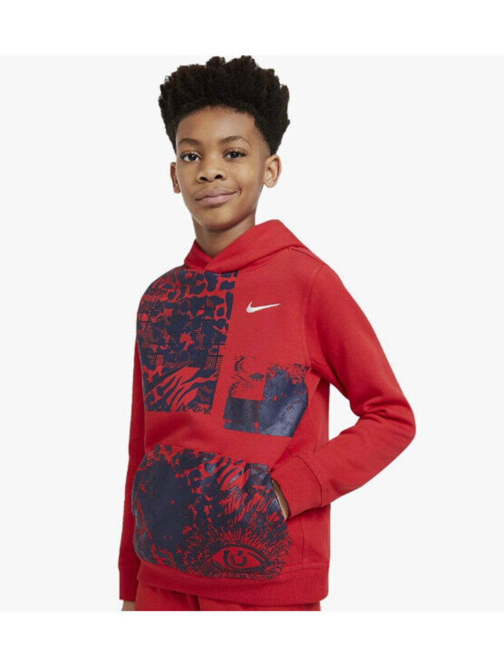 Nike Big Boys' (8-20) Club Fleece Hoodie Pullover Size L